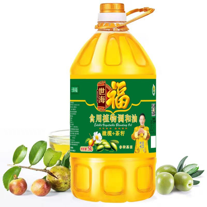 世海福 橄榄+茶籽食用植物调和油 5L