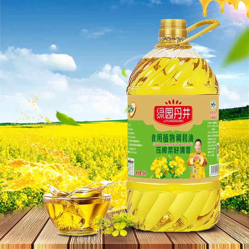 雷火竞技 压榨菜籽清香食用植物调和油 5L