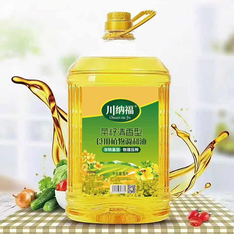 川纳福 菜籽浓香型 食用植物调和油 5L